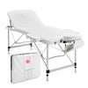Forever Beauty White Portable Beauty Massage Table Bed Therapy Waxing 3 Fold 70cm Aluminium Deals499