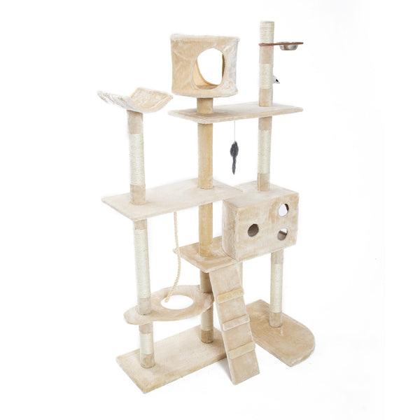 Paw Mate 170cm Beige Cat Tree Danie Multi Level Scratcher Deals499