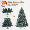 Home Ready 7Ft 210cm 1290 tips Green Snowy Christmas Tree Xmas Pine Cones Deals499