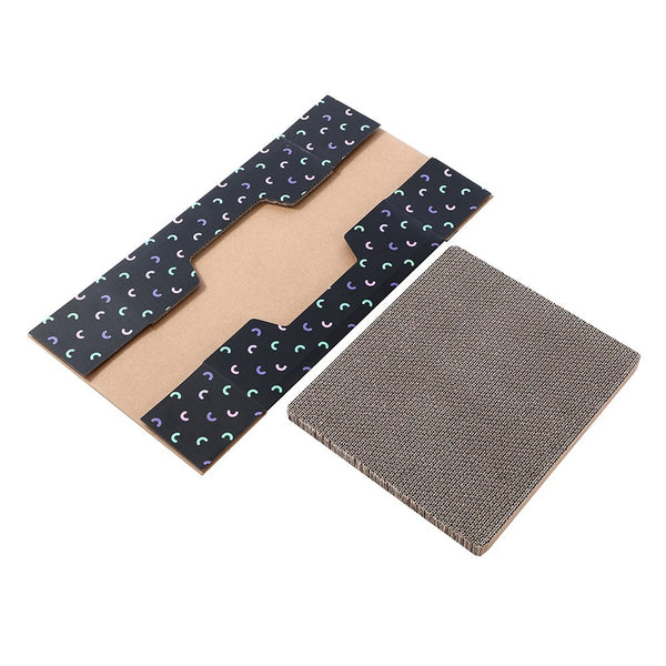 2 x Kitten Cat Scratch Pad Corrugated Card Board Toy Play Best Scratcher Mat Deals499