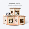 Cat Cardboard House Tower Condo Scratcher Pet Post Pad Mat Furniture Deals499