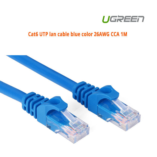 UGREEN Cat6 UTP blue color 26AWG CCA LAN Cable 1M (11201) Deals499