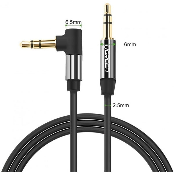 UGREEN 30549 3.5mm Male to 3.5mm Male Straigth to angled Cable 2m (Black) Deals499