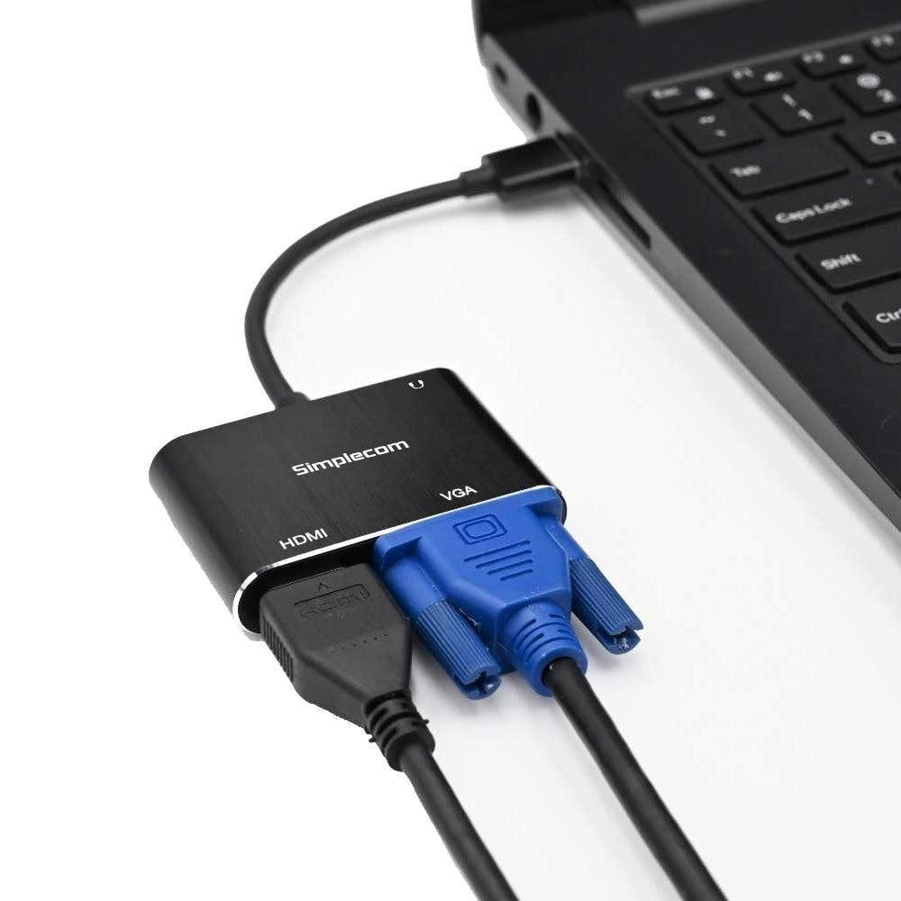 Simplecom DA316A USB to HDMI + VGA Video Card Adapter with 3.5mm Audio Deals499