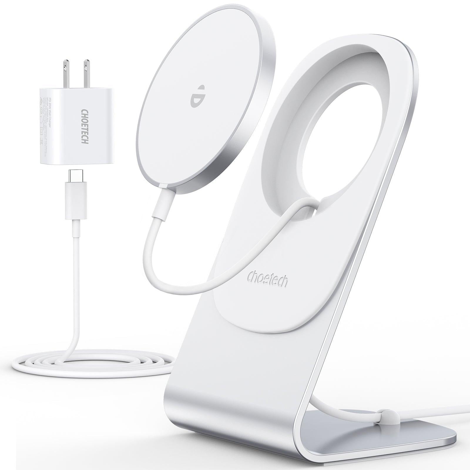 CHOETECH MIX00117SL Magasafe Fast Wireless Charger Stand Holder With PD20w Apadater For iPhone 13/iPhone 12 (H047+T517) Deals499