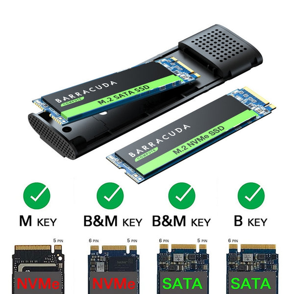 Simplecom SE516 NVMe / SATA Dual Protocol M.2 SSD Tool-Free USB-C Enclosure USB 3.2 Gen 2 10Gbps Deals499