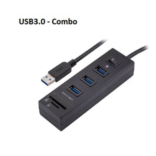 USB3.0 HUB 3 Port with Switch + card Reader Deals499