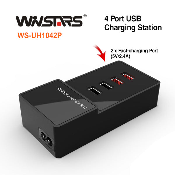 4 Port USB AC (SAA approval) Charge Station ( include 2 x 2.4A fast charging Port) Deals499