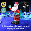 Christmas By Sas 1.8m Self Inflatable LED Waving Santa & Gift Box Deals499