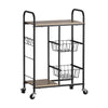 Home Master Kitchen Trolley 2 Tier Stylish Modern Industrial Design 85cm Deals499