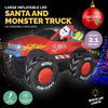 Christmas By Sas 2.1m Santa & Monster Truck Built-In Blower LED Lighting Deals499