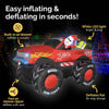 Christmas By Sas 2.1m Santa & Monster Truck Built-In Blower LED Lighting Deals499