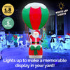 Christmas By Sas 1.8m Santa & Hot Air Balloon Self Inflating LED Lighting Deals499