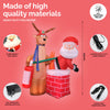 Christmas By Sas 1.5m Santa Stuck In Chimney Built-In Blower LED Lighting Deals499