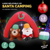 Christmas By Sas 1.8m Santa & Bear Camping Built-In Blower LED Lighting Deals499