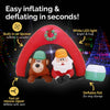 Christmas By Sas 1.8m Santa & Bear Camping Built-In Blower LED Lighting Deals499