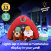 Christmas By Sas 1.8m Santa & Bear Camping Built-In Blower LED Lighting Deals499