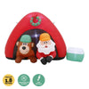 Christmas By Sas 1.8m Santa & Bear Camping Built-In Blower LED Lighting Deals499