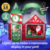 Christmas By Sas 1.5m x 1.6m Santa's Workshop Self Inflating LED Lights Deals499