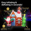 Christmas By Sas 2.2m Gingerbread House & Santa Self Inflating LED Lights Deals499