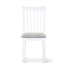 Laelia Dining Chair Set of 6 Solid Acacia Timber Wood Coastal Furniture - White Deals499