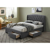 Honeydew Double Size Bed Frame Timber Mattress Base With Storage Drawers - Grey Deals499