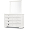 Celosia Dresser Mirror 8 Chest of Drawers Bedroom Timber Storage Cabinet - White Deals499