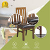 Birdsville PU Seat Dining Chair Set of 2 Solid Ash Wood Dining Furniture -Brown Deals499