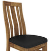 Birdsville PU Seat Dining Chair Set of 2 Solid Ash Wood Dining Furniture -Brown Deals499