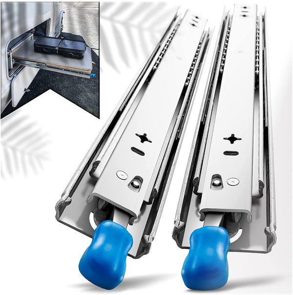 14in Pair 150KG Capacity Heavy Duty Drawer Slides Rails Runners Locking Ball Bearing Deals499