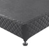 Mattress Base Ensemble Double Size Solid Wooden Slat in Charcoal with Removable Cover Deals499