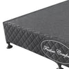 Mattress Base Ensemble King Size Solid Wooden Slat in Black with Removable Cover Deals499