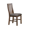 2x Wooden Frame Leatherette in Solid Wood Acacia & Veneer Dining Chairs in Chocolate Colour Deals499