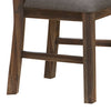 2x Wooden Frame Leatherette in Solid Wood Acacia & Veneer Dining Chairs in Chocolate Colour Deals499