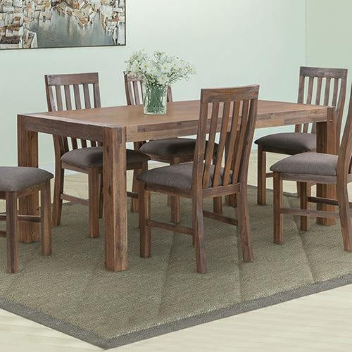 Dining Table with Solid Acacia Medium Size Wooden Base in Oak Colour Deals499