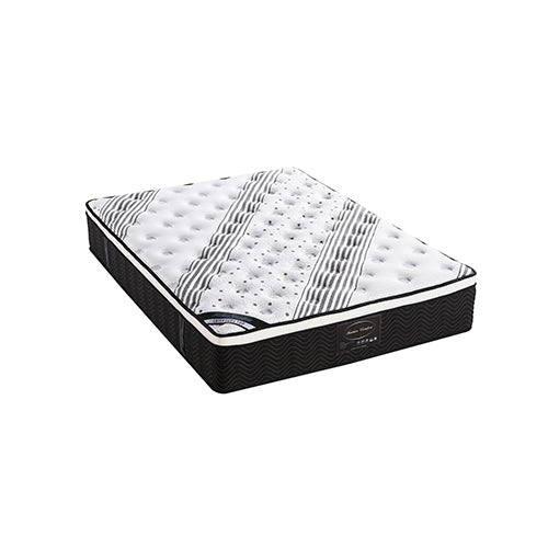 Mattress Euro Top Queen Size Pocket Spring Coil with Knitted Fabric Medium Firm 33cm Thick Deals499