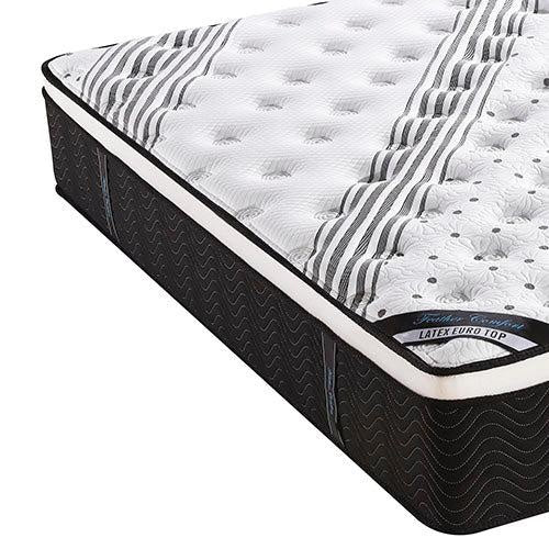 Mattress Euro Top Queen Size Pocket Spring Coil with Knitted Fabric Medium Firm 33cm Thick Deals499