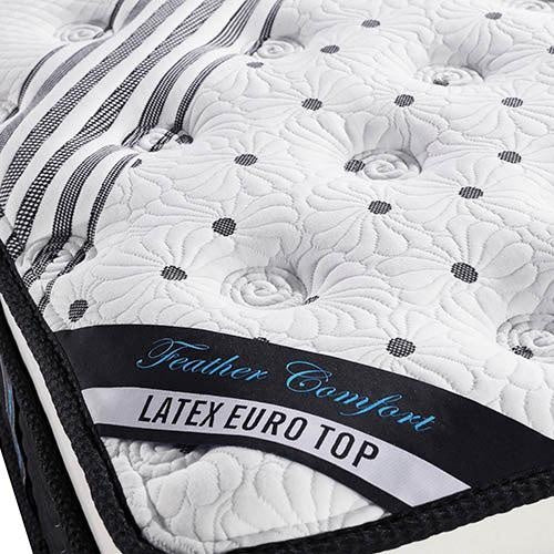 Mattress Euro Top Queen Size Pocket Spring Coil with Knitted Fabric Medium Firm 33cm Thick Deals499