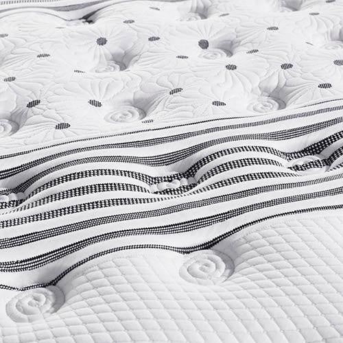 Mattress Euro Top Queen Size Pocket Spring Coil with Knitted Fabric Medium Firm 33cm Thick Deals499