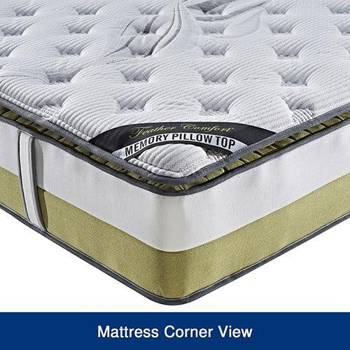 Queen Mattress Memory Pillow Top Pocket Spring Foam Medium Firm Bed Deals499