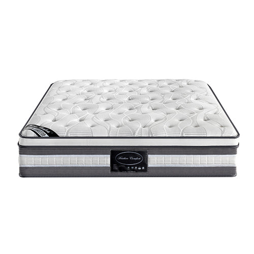 Mattress Euro Top Single Size Pocket Spring Coil with Knitted Fabric Medium Firm 34cm Thick Deals499