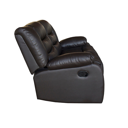 3+2 Seater Recliner Sofa In Faux Leather Lounge Couch in Brown Deals499