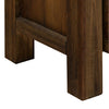 TV Cabinet with 3 Storage Drawers with Shelf Solid Acacia Wooden Frame Entertainment Unit in Chocolate Colour Deals499