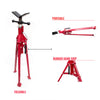 Folding Jack Stand 120cm Heavy Duty V Head Pipe Stand Adjustable Height 1.25 Ton from Deals499 at Deals499