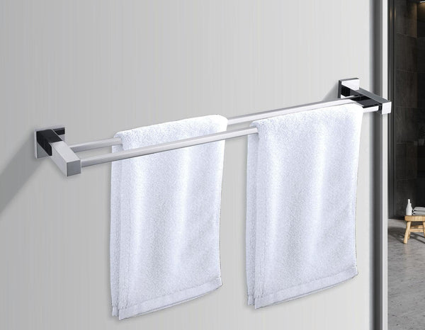 Double Classic Chrome Towel Bar Rail Bathroom Deals499