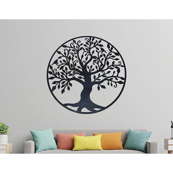 Black Tree of Life Wall Art Hanging Metal Iron Sculpture Garden 99cm Deals499