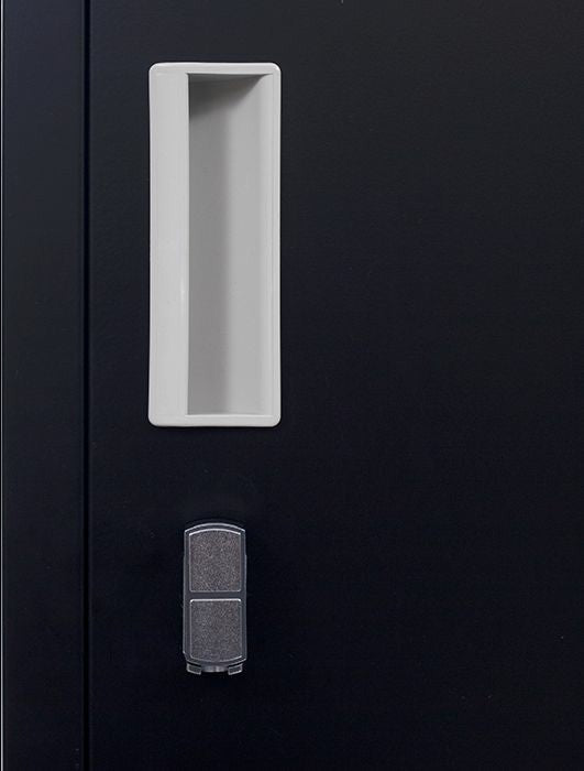 Padlock-operated lock 4 Door Locker for Office Gym Black Deals499