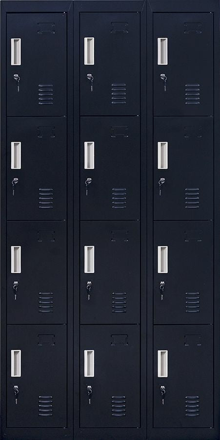 Standard locks 12 Door Locker for Office Gym - Black Deals499