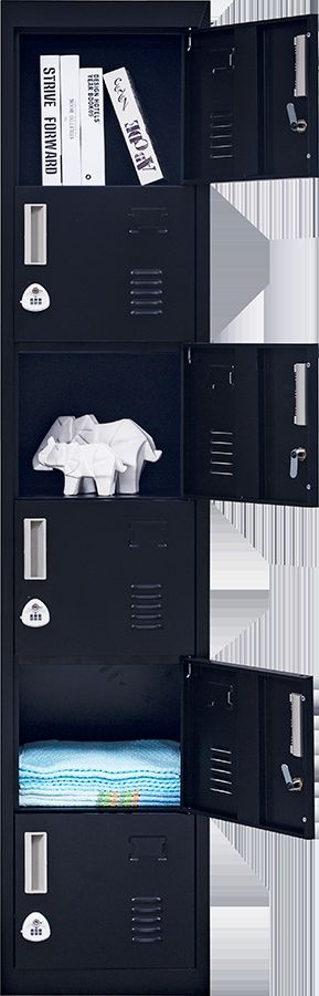 3-Digit Combination Lock 6-Door Locker for Office Gym Shed School Home Storage Black Deals499