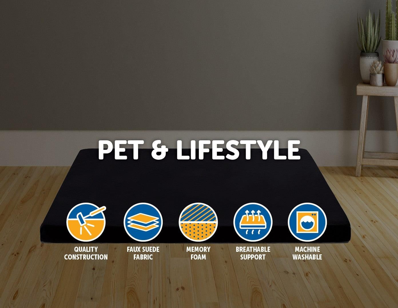 110CM XL Pet Bed Mattress Dog Cat Memory Foam Pad Mat Cushion Deals499